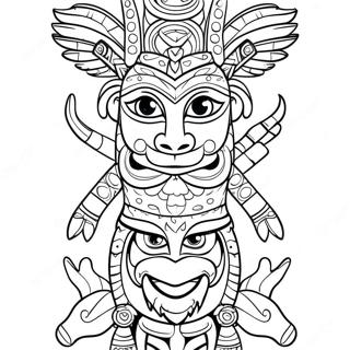 Page De Coloriage De Totem Animal 115539-51113