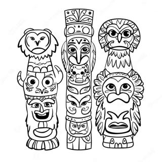 Page De Coloriage De Totem Animal 115539-51114