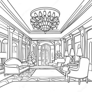 Page De Coloriage Du Hall Dhotel De Luxe 115640-51188