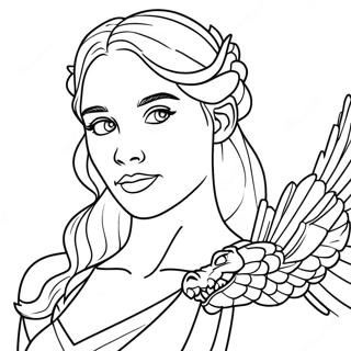 Page De Coloriage Daenerys Targaryen Dragon 115741-51261