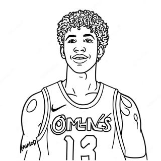 Lamelo Ball Pages À Colorier