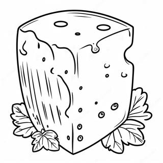 Page De Coloriage De Tranche De Fromage Cheddar 116025-51481