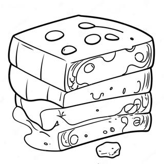 Page De Coloriage De Tranche De Fromage Cheddar 116025-51482