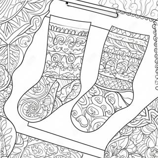 Chaussette Pages À Colorier