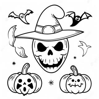 Page De Coloriage Du Logo Spirit Halloween Effrayant Pages À Colorier