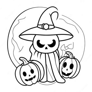 Page De Coloriage Du Logo Spirit Halloween Effrayant Pages À Colorier