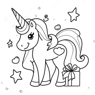 Page De Coloriage De Licorne Danniversaire 116309-51698