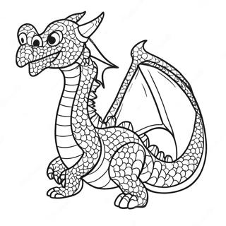 Page De Coloriage De Modele De Marionnette Dragon 116361-51739