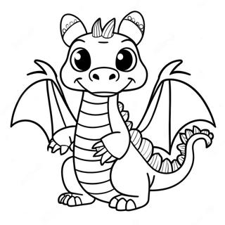 Page De Coloriage De Modele De Marionnette Dragon Colore 116362-51742