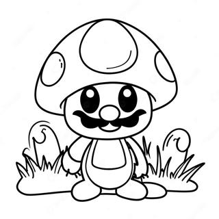 Page De Coloriage Du Champignon Mario Heureux 116493 52015