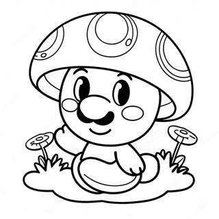Page De Coloriage Du Champignon Mario Heureux 116493-52016
