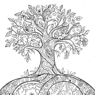 Page De Coloriage Arbre De Vie Colore 116747-52207