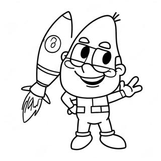 Page De Coloriage De Jimmy Neutron Avec Fusee 116773-52226