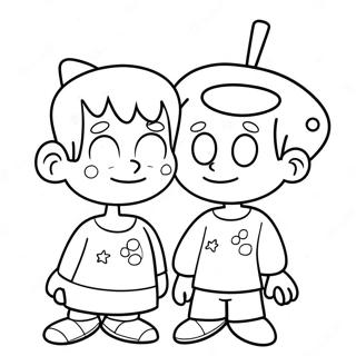 Page De Coloriage De Timmy Turner Et Jimmy Neutron 116774 52229