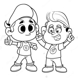 Page De Coloriage De Timmy Turner Et Jimmy Neutron 116774 52231
