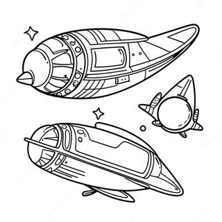 Page De Coloriage De Vaisseau Spatial 116798-52242