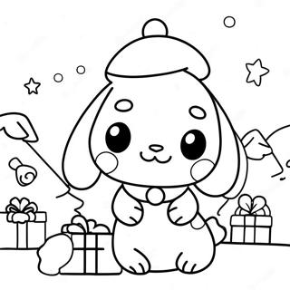 Cinnamoroll Noël Pages À Colorier