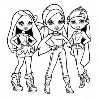 Page De Coloriage Defile De Mode Bratz 116904-52339
