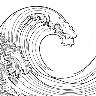 Page De Coloriage Vague De Tsunami Puissante 117005-52406