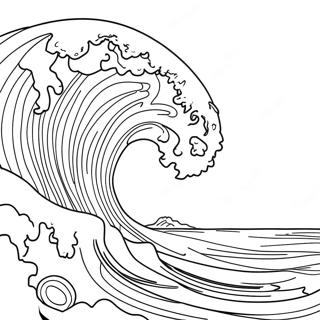 Page De Coloriage Tsunami Se Dirigeant Vers Le Rivage 117006-52409