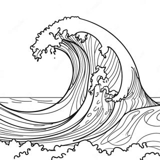 Page De Coloriage Tsunami Se Dirigeant Vers Le Rivage 117006-52410