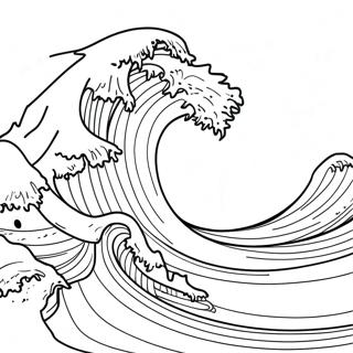 Page De Coloriage Tsunami Se Dirigeant Vers Le Rivage 117006-52412