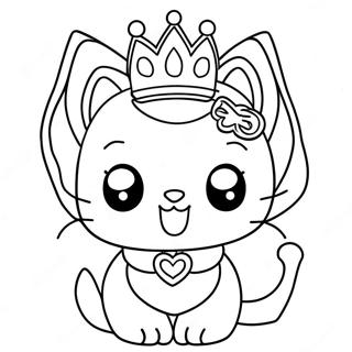 Princesse Kitty Pages À Colorier