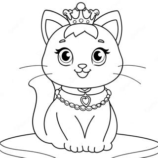 Page De Coloriage Princesse Kitty 117030-52422