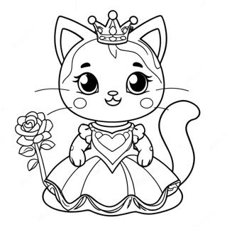 Page De Coloriage Princesse Kitty Etincelante 117031-52425