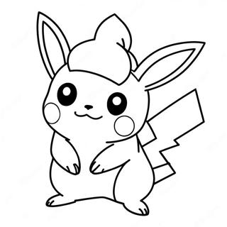Page De Coloriage Pikachu Avec Un Chapeau De Pere Noel 117056-52447