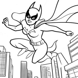 Page De Coloriage De Batgirl En Action 117134-52497