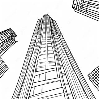 Page De Coloriage De Gratte Ciel Haut 117210 52562