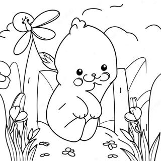 Page De Coloriage Davril Sur Le Theme Du Printemps 117234-52577