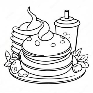 Page De Coloriage Du Festin De Petit Dejeuner Ihop 117287 52621