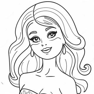 Page De Coloriage Barbie Retro Des Annees 90 117311-52636