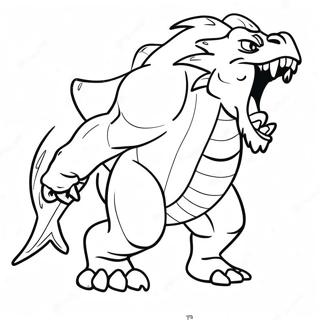 Page De Coloriage De Monstre Feroce Rugissant 117340 52666