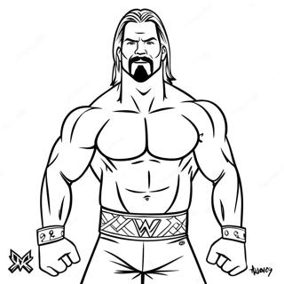 Page De Coloriage Pose Daction Superstar Wwe 117467-52757