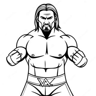 Page De Coloriage Pose Daction Superstar Wwe 117467-52758