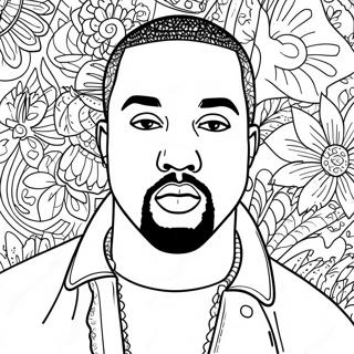 Page De Coloriage De Kanye West 117622-52872