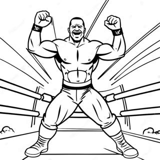 Wwe Superstar En Pose Daction Page De Coloriage 117701-52933