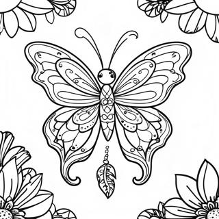 Page De Coloriage De Papillon Attrape Reves 117726-52952