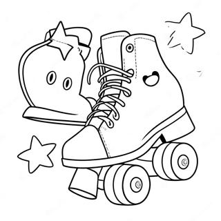 Page De Coloriage De Fete De Roller Amusante Pages À Colorier