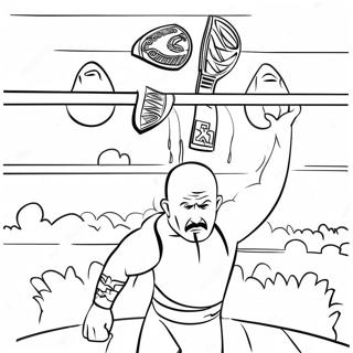 Page De Coloriage Match De Championnat Wwe 117829-53033