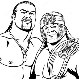 Page De Coloriage Match De Championnat Wwe 117829-53034