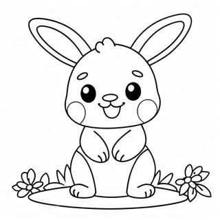 Lapin Kawaii Pages À Colorier