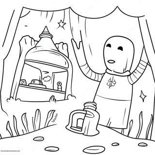 Monde Fantaisiste De Petits Cauchemar Page A Colorier 117910 53106