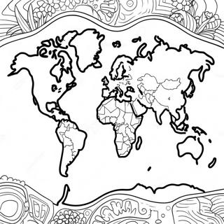 Page De Coloriage De Carte Du Monde Coloree 117959-53134