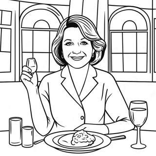 Page De Coloriage Demily Gilmore A Un Diner Chic 117988 53165