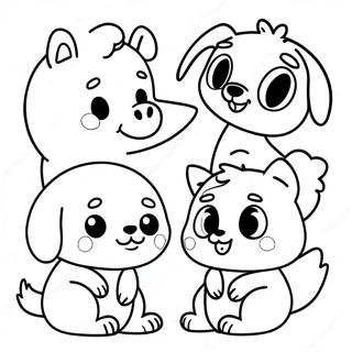 Page De Coloriage Danimaux Amicaux Repandant La Gentillesse 118089 53237