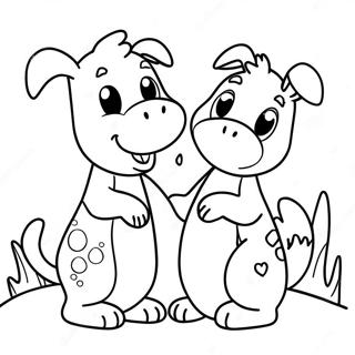 Page De Coloriage Danimaux Amicaux Repandant La Gentillesse 118089 53240